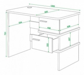 Стол письменный Домино нельсон СД-15С в Чайковском - chaykovskiy.mebel24.online | фото 3