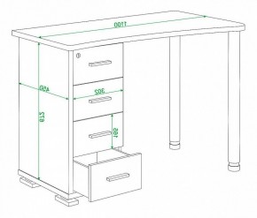 Стол письменный Домино нельсон СКМ-50 в Чайковском - chaykovskiy.mebel24.online | фото 5