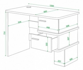 Стол письменный Домино СД-15С в Чайковском - chaykovskiy.mebel24.online | фото 3