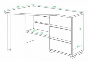 Стол письменный Домино СР-322С в Чайковском - chaykovskiy.mebel24.online | фото 2