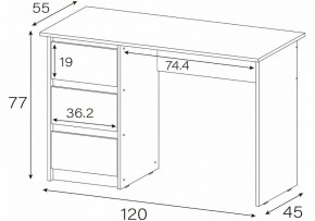 Стол письменный Идена в Чайковском - chaykovskiy.mebel24.online | фото 4