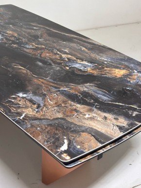 Стол ПУАНТО 200 TITANIUM LAWA NERO, керамика / МЕДЬ каркас М-City в Чайковском - chaykovskiy.mebel24.online | фото 6