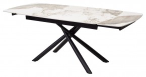 Стол RIVOLI 140 GLOSS LUXURY PANDORA SOLID CERAMIC / BLACK, ®DISAUR в Чайковском - chaykovskiy.mebel24.online | фото 7