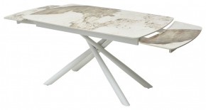 Стол RIVOLI 140 GLOSS LUXURY PANDORA SOLID CERAMIC / WHITE, ®DISAUR в Чайковском - chaykovskiy.mebel24.online | фото 8
