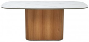 Стол TAMPA 180 цвет БЕЛЫЙ МРАМОР M326, керамика / Каркас OAK, ®DISAUR в Чайковском - chaykovskiy.mebel24.online | фото 9