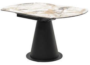 Стол TERAMO 135 GLOSS GRAND JADE SOLID CERAMIC, керамика, поворотн.механизм / Черный каркас, ®DISAUR в Чайковском - chaykovskiy.mebel24.online | фото 10