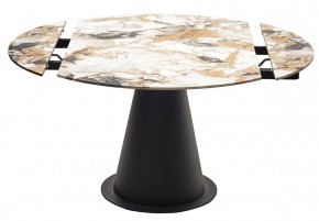 Стол TERAMO 135 GLOSS GRAND JADE SOLID CERAMIC, керамика, поворотн.механизм / Черный каркас, ®DISAUR в Чайковском - chaykovskiy.mebel24.online | фото 14