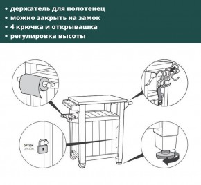 Столик для барбекю 105л (Unity 105L) коричневый в Чайковском - chaykovskiy.mebel24.online | фото 5