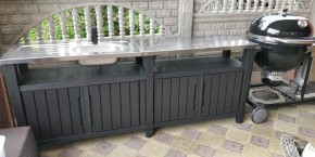Столик для барбекю 415 Л (Unity Chef 415 L) графит в Чайковском - chaykovskiy.mebel24.online | фото 1