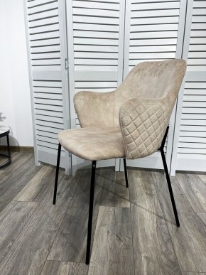 Стул AMARETTO VBP206 античный светло-бежевый, велюр без пальчикового эффекта /черный каркас, М-City в Чайковском - chaykovskiy.mebel24.online | фото 7