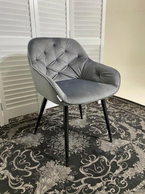 Стул BREEZE BLUVEL-14 GREY, велюр / черный каркас М-City в Чайковском - chaykovskiy.mebel24.online | фото 6