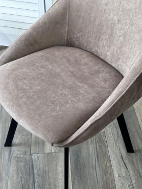 Стул CASA, 360 град. поворот. B5 Капучино, велюр / черный каркас,М-City в Чайковском - chaykovskiy.mebel24.online | фото 3