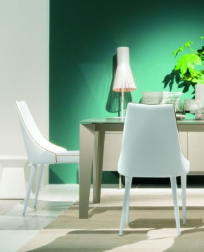 Стул CLARA 40.11 (TR505 white with sand cordonet, экокожа) в Чайковском - chaykovskiy.mebel24.online | фото 2