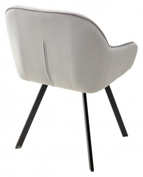 Стул GALE 360 град. поворот. BLUVEL-03 LIGHT GREY, велюр/ черный каркас, М-City в Чайковском - chaykovskiy.mebel24.online | фото 4