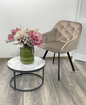 Стул GALE 360 град. поворот. BLUVEL-40 BEIGE, велюр/ черный каркас, М-City в Чайковском - chaykovskiy.mebel24.online | фото 2