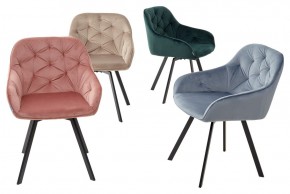 Стул GALE 360 град. поворот. BLUVEL-40 BEIGE, велюр/ черный каркас, М-City в Чайковском - chaykovskiy.mebel24.online | фото 3