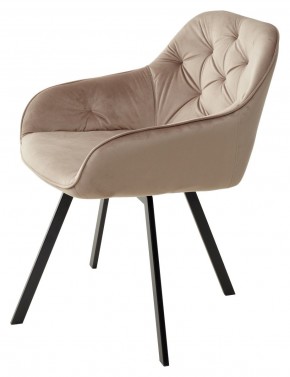 Стул GALE 360 град. поворот. BLUVEL-40 BEIGE, велюр/ черный каркас, М-City в Чайковском - chaykovskiy.mebel24.online | фото 5