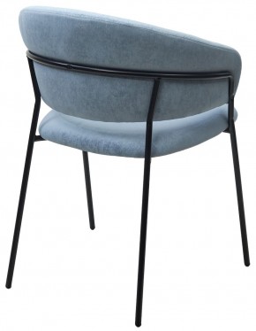 Стул ГЕММА, цвет RAIN 13 blue, велюр / черный каркас М-City в Чайковском - chaykovskiy.mebel24.online | фото 9