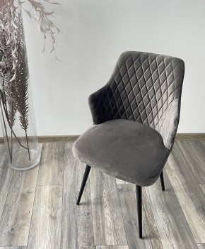 Стул HERMAN 360 град. ГРАФИТ #14, велюр / черный каркас М-City в Чайковском - chaykovskiy.mebel24.online | фото 3