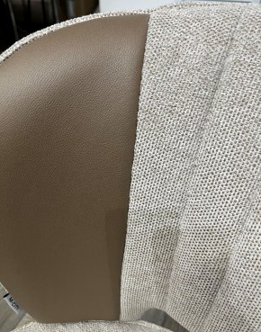 Стул HERMES WZ2042-02 светло-бежевый фактурный велюр/ HK017-31 серо-коричневый PU, М-City в Чайковском - chaykovskiy.mebel24.online | фото 2