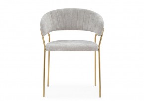 Стул на металлокаркасе Kamelia 1 light gray fabric / gold в Чайковском - chaykovskiy.mebel24.online | фото 3