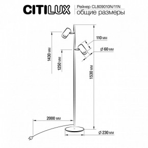 Торшер Citilux Twin CL809010N в Чайковском - chaykovskiy.mebel24.online | фото 5