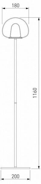 Торшер Eurosvet Twice 90327/1 черный в Чайковском - chaykovskiy.mebel24.online | фото