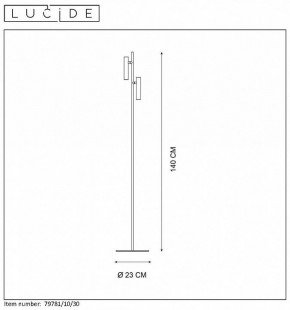 Торшер Lucide Philon 79781/10/30 в Чайковском - chaykovskiy.mebel24.online | фото 4