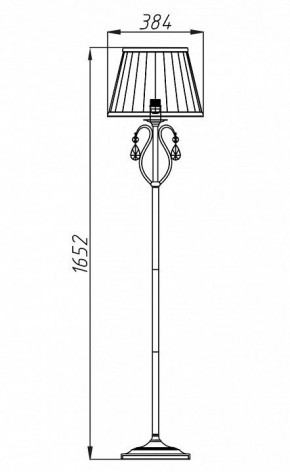Торшер Maytoni Brionia ARM172-11-G в Чайковском - chaykovskiy.mebel24.online | фото 2