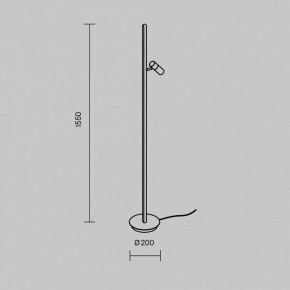 Торшер Maytoni Thin MOD395FL-L28B3K в Чайковском - chaykovskiy.mebel24.online | фото 5