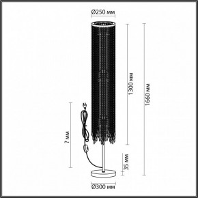 Торшер Odeon Light Chokka 5028/3F в Чайковском - chaykovskiy.mebel24.online | фото 4