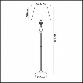 Торшер Odeon Light Gaellori 3393/1F в Чайковском - chaykovskiy.mebel24.online | фото 3