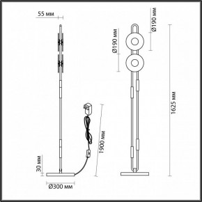 Торшер Odeon Light Magnet 5407/23FL в Чайковском - chaykovskiy.mebel24.online | фото 4