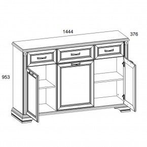 Тумба 3D3S, MONAKO, цвет Сосна винтаж/дуб анкона в Чайковском - chaykovskiy.mebel24.online | фото 2