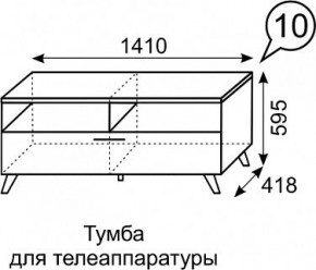 Тумба для ТВ София 10 в Чайковском - chaykovskiy.mebel24.online | фото 3