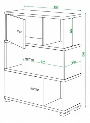 Тумба комбинированная Домино СБ-30/3 в Чайковском - chaykovskiy.mebel24.online | фото 3