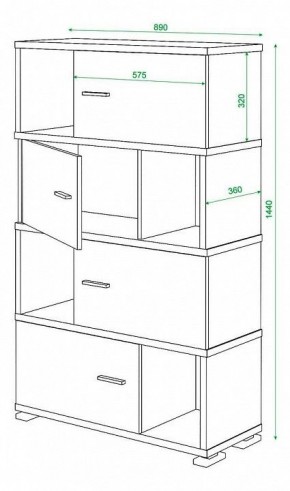 Тумба комбинированная Домино СБ-30/4 в Чайковском - chaykovskiy.mebel24.online | фото 3