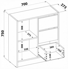 Тумба комбинированная Т-1 в Чайковском - chaykovskiy.mebel24.online | фото 4