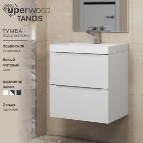 Тумба под раковину Uperwood Tanos 90 см, подвесная, белая матовая в Чайковском - chaykovskiy.mebel24.online | фото 6
