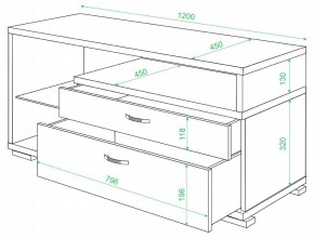 Тумба под ТВ Домино ТК-10М в Чайковском - chaykovskiy.mebel24.online | фото 2