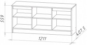 НИЦЦА-9 Тумба под ТВ (НЦ.09) в Чайковском - chaykovskiy.mebel24.online | фото 2
