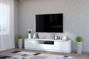 Тумба под ТВ "Хилтон" (Белый текстурный) в Чайковском - chaykovskiy.mebel24.online | фото