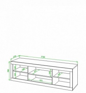 Тумба под ТВ Toivo Кон170 в Чайковском - chaykovskiy.mebel24.online | фото 2