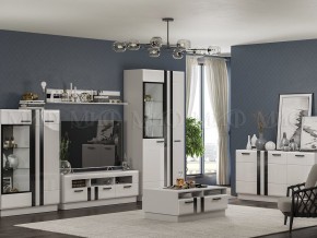 МАГНОЛИЯ Тумба ТВ (Белый глянец/Белый) в Чайковском - chaykovskiy.mebel24.online | фото 3