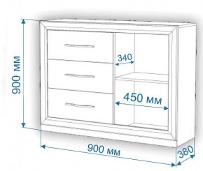 Тумба-витрина Нобиле Км-120/38 ФС в Чайковском - chaykovskiy.mebel24.online | фото 2