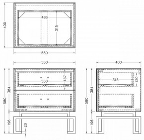 Тумбочка KFG085-NI в Чайковском - chaykovskiy.mebel24.online | фото 5