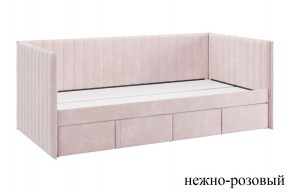 ТВИКС Кровать (софа) с ящиками 900 (нежно-розовый) в Чайковском - chaykovskiy.mebel24.online | фото