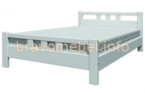 ВЕРОНИКА-2 Кровать из массива 1200 (Белый античный) в Чайковском - chaykovskiy.mebel24.online | фото