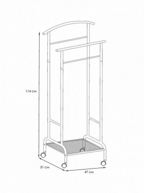Вешалка для костюма Римини 2М в Чайковском - chaykovskiy.mebel24.online | фото 4