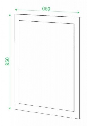 Зеркало настенное Домино в Чайковском - chaykovskiy.mebel24.online | фото 2